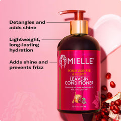 Mielle Organics dispense in hand demonstrating easy application and lightweight feel