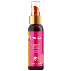 Mielle Organics front bottle showing label and 4 fl oz size, adds shine