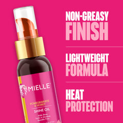 Mielle Organics oil texture on hand, lightweight non-greasy absorption