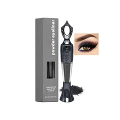 MIESCHER front packaging showing sleek compact and shade #01 Black benefit bold pigment