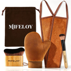 Mifeloy kit front view showing all four tanning tools for even application