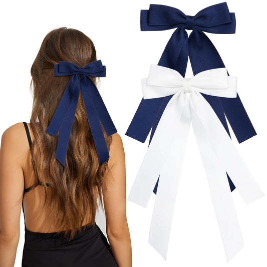 MIKONIKO bow front view showing black and white pair, classic style advantage