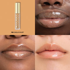 Milani close-up of the applicator shape for precise, even gloss application