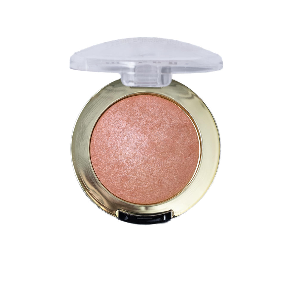 Milani baked blush open pan texture showing smooth, blendable finish