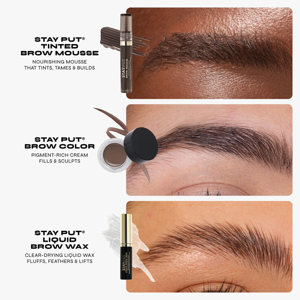 Milani Brow Mousse ingredient highlight with shea butter and jojoba for conditioning benefits