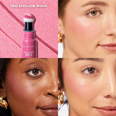 Milani Cheek Kiss cushion applicator close-up for precise, mess-free placement benefit