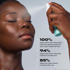 Milani close-up nozzle demonstrates fine mist application benefit