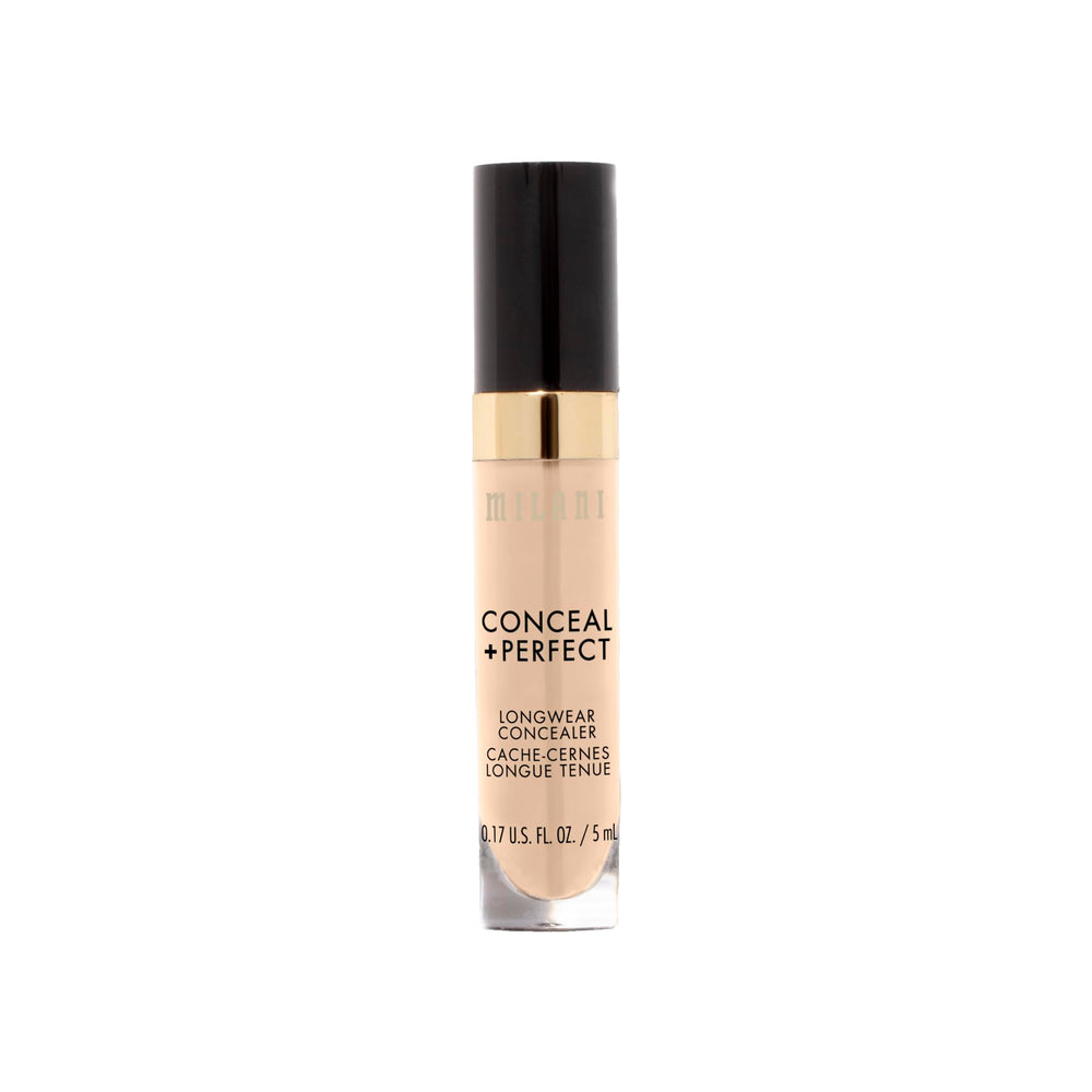 Milani bottle label close-up highlighting ingredients like hyaluronic acid and vitamin E