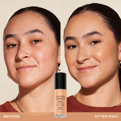 Milani creamy texture close-up demonstrating smooth blendability and lightweight finish