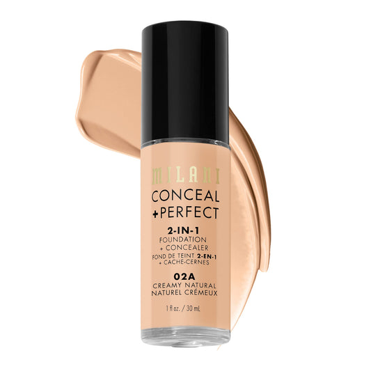 Milani front packaging showing bottle and shade for easy identification and convenience