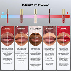Milani in-use applying liner to lips to define shape and enhance fullness quickly