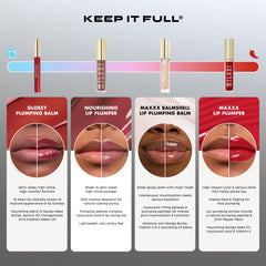 Milani ingredients layout featuring oils and butter that boost moisture
