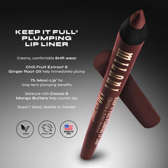Milani label close-up listing vegan, cruelty-free, Maxi-Lip and ingredient highlights