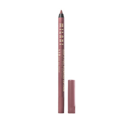 Milani before and after lip swipe showing visible plumping and cleaner definition