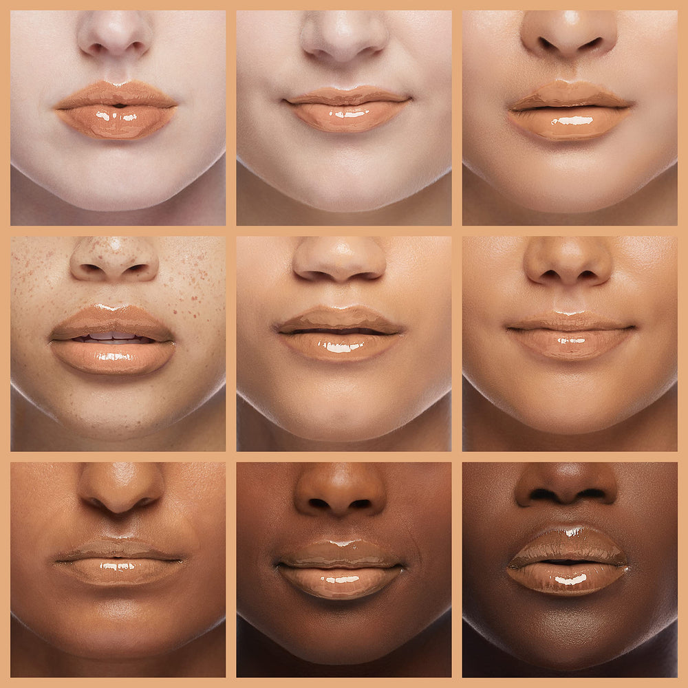 Milani applying gloss on lips demonstrating easy one-swipe coverage