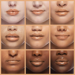 Milani applying gloss on lips demonstrating easy one-swipe coverage
