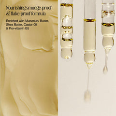 Milani tubing detail macro showing polymer tubes for smudge-resistant lashes