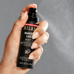 Milani bottle next to foundation showing primer and setting combination