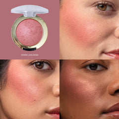 Milani close-up shimmer particles highlighting glow and light-reflecting benefit