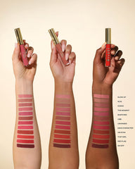 Milani swatches across arm showing shade variety, helps choose the right tone