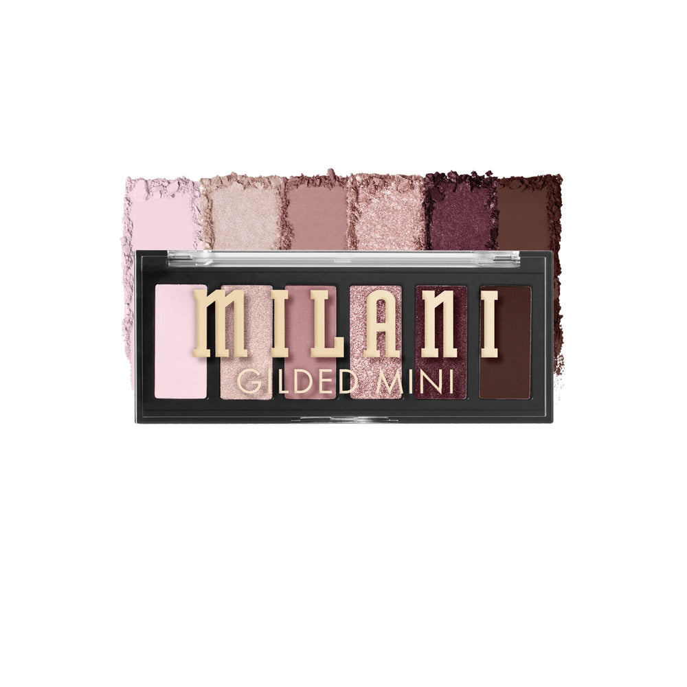 Milani front packaging showing The Wine Down palette and compact case benefit portability