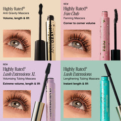 Milani tubing mascara with shea butter and castor oil visual emphasizing nourishing ingredients