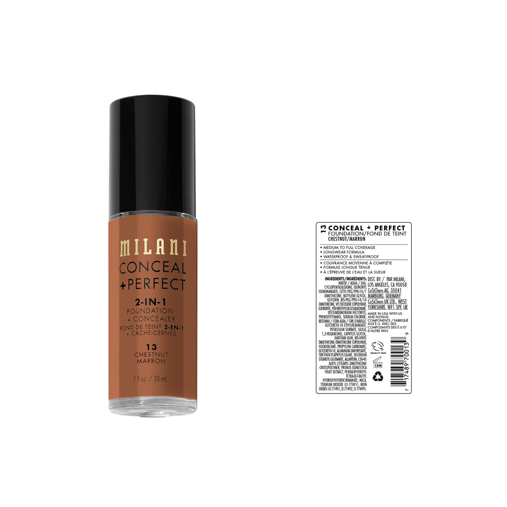 Milani under-eye application showing targeted conceal for brighter eye area