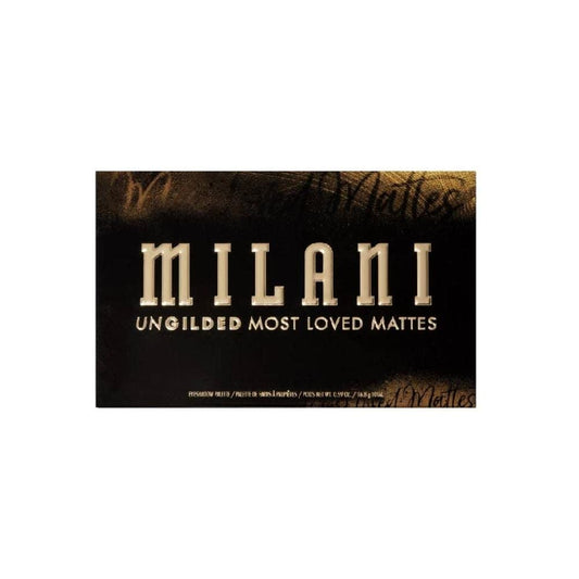 Milani UnGilded palette front view showing 12 matte shades for versatile looks
