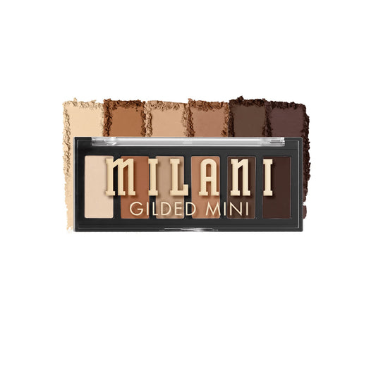 Milani front packaging showing compact six-pan palette and brand logo for portability