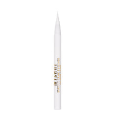 Milani white 130 held next to fingers to show true size and scale