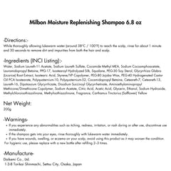 Milbon shampoo creamy lather closeup demonstrating rich hydration
