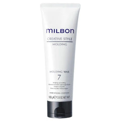Milbon jar front view showing label for easy product identification and strong hold
