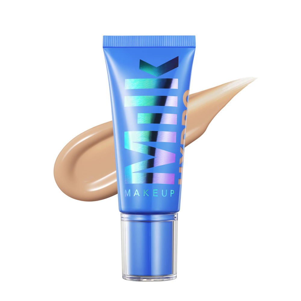 Milk Makeup Hydro Grip front packaging showing product and shade, conveys effortless coverage