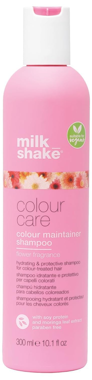 milk_shake front label showing product name and benefits for color protection