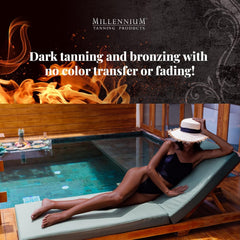 Millennium Tanning near healed tattoo highlighting preserved ink contrast