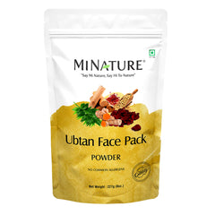minature pouch front view showing resealable 227g pack and ingredient list benefits