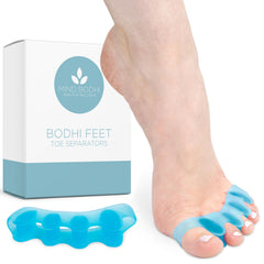 Mind Bodhi front packaging showing blue toe separators and benefits