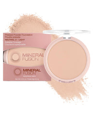 Mineral Fusion compact front view showing neutral 2 shade and matte benefit