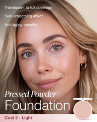 Mineral Fusion open compact showing smooth powder surface for even coverage