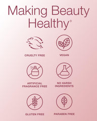 Mineral Fusion ingredients label close-up highlighting clean-beauty benefits