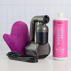 MINETAN mitt spreading foam product for quick, even absorption benefit
