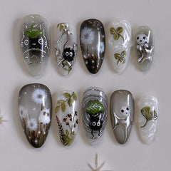 MINGCHUN front package showing dandelion design and full kit for quick salon look