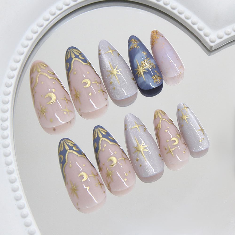 MINGCHUN full nail set arranged to show 12 sizes for precise fit and customization benefits