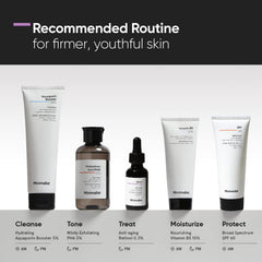 Minimalist illustrative before and after skin texture comparison emphasizing smoother appearance benefit