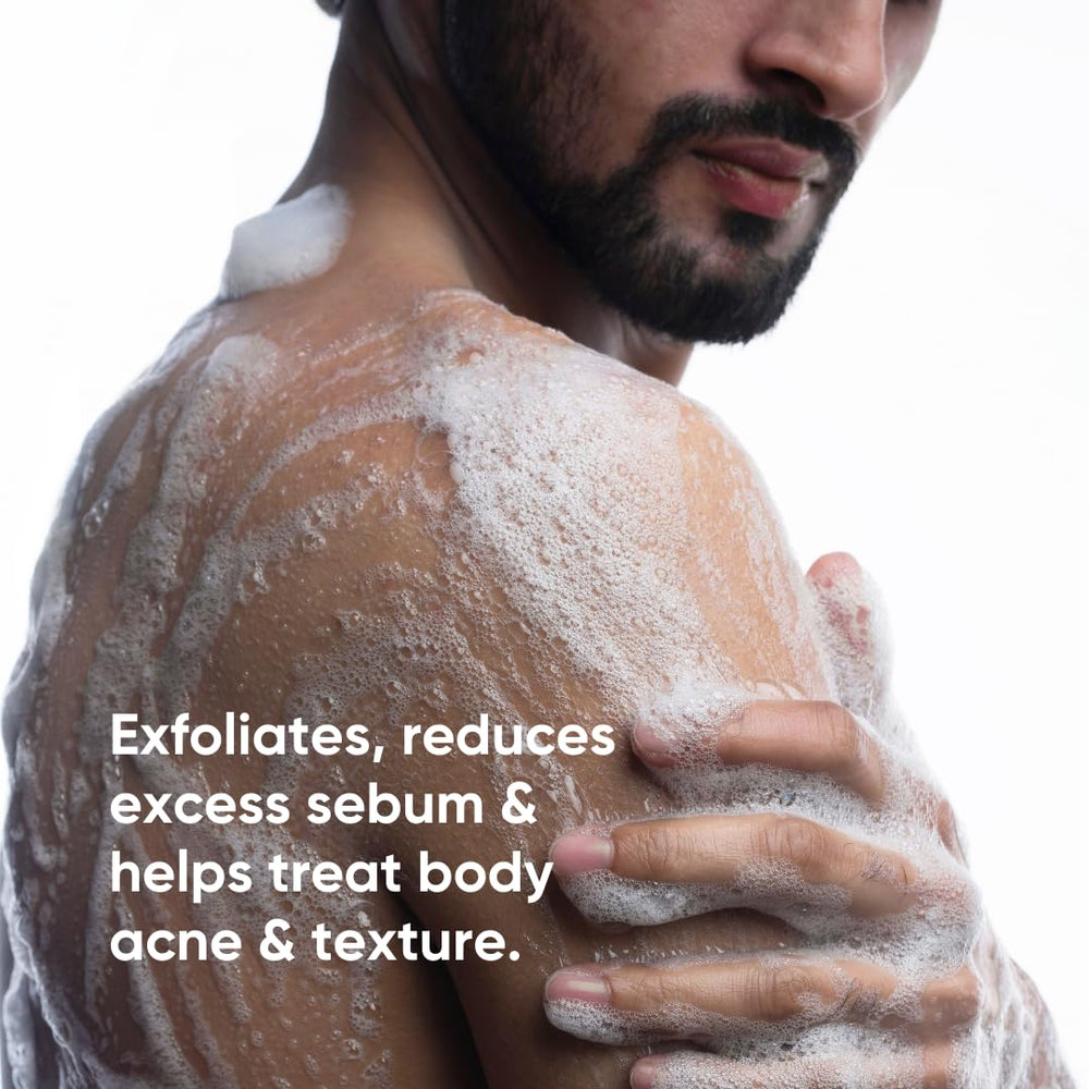 Minimalist foamy texture closeup showing gentle exfoliation benefit