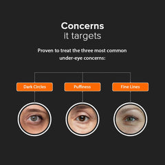Minimalist eye cream open cap and nozzle showing precise small-amount dispensing