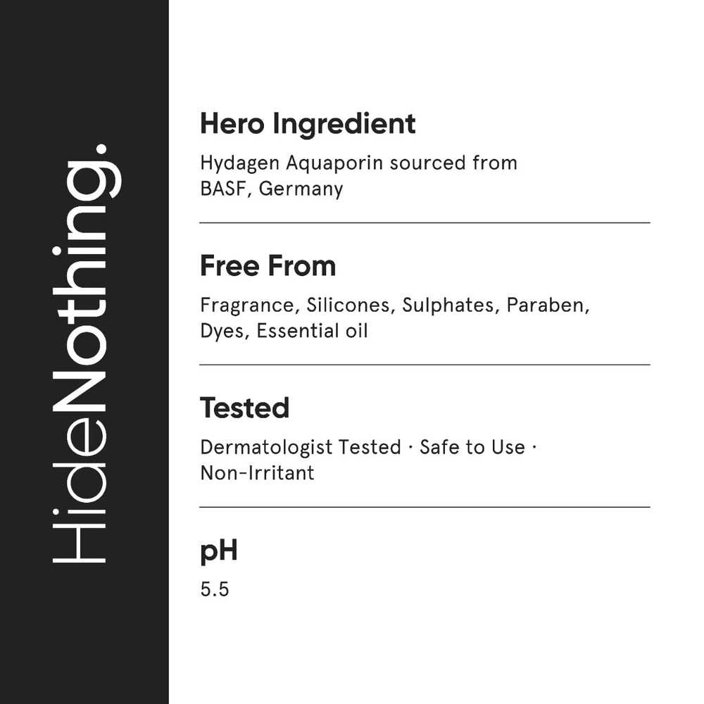 Minimalist face wash in bathroom setting suggesting daily hydration routine