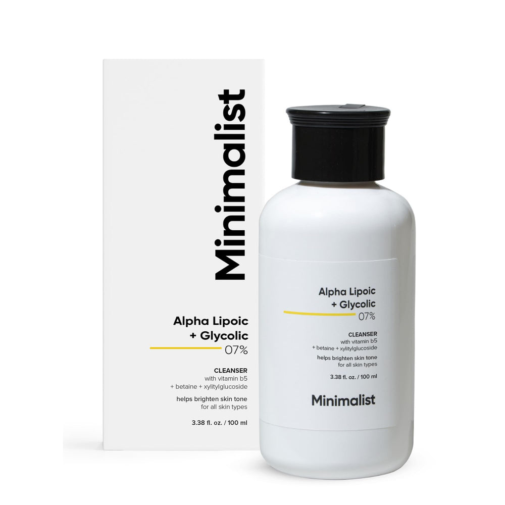 Minimalist front bottle showing label and size, highlights clean formula benefits