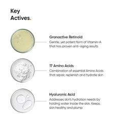 Minimalist retinoid cream in a nighttime bathroom routine for glowing skin