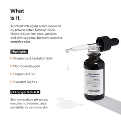Minimalist dropper dispensing serum texture for fast absorption benefit